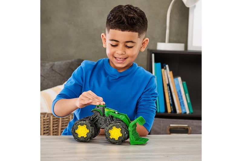 John Deere 25cm Monster Treads Rev Up Tractor Vehicle Toy Kids Children 3y+