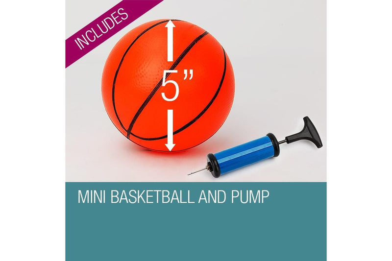 Dr.Dunk Indoor Mini Basketball Hoop Ring Backboard Kit Door Mounted Mount Kid Set
