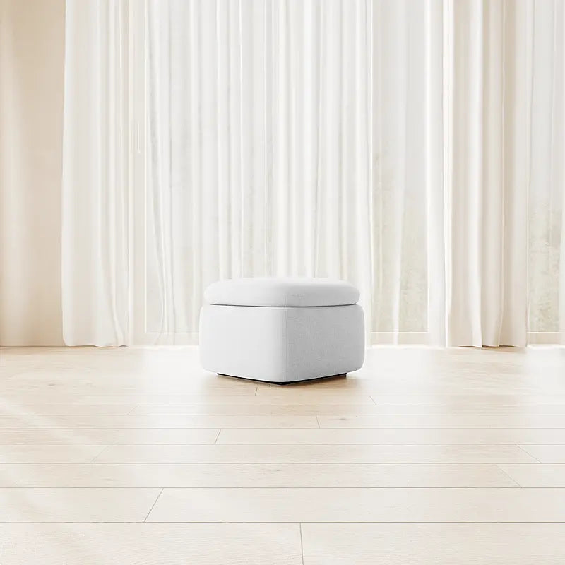 GLIDER Fabric Ottoman