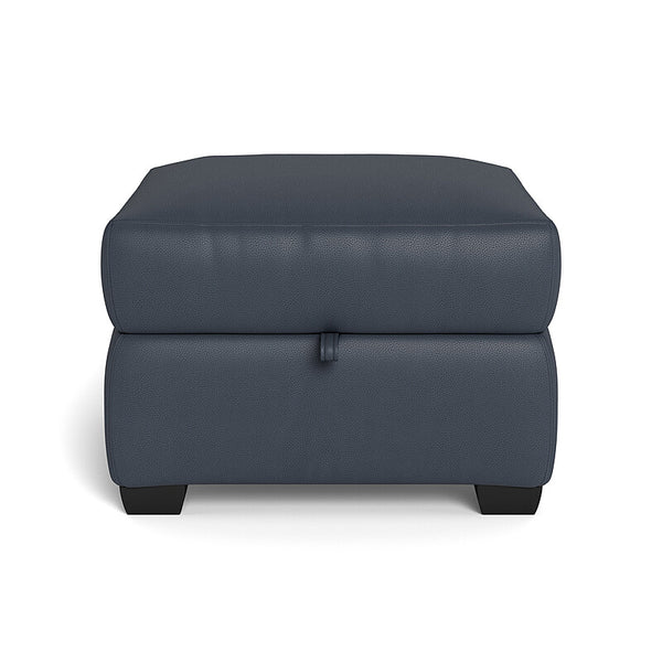DEXTER Leather Storage Ottoman