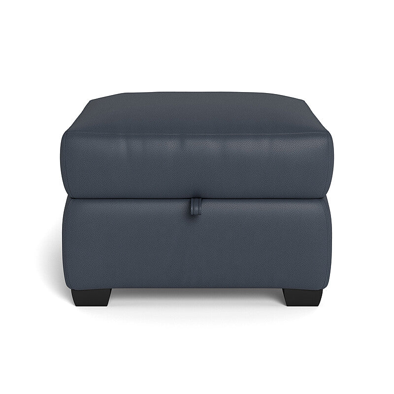 DEXTER Leather Storage Ottoman
