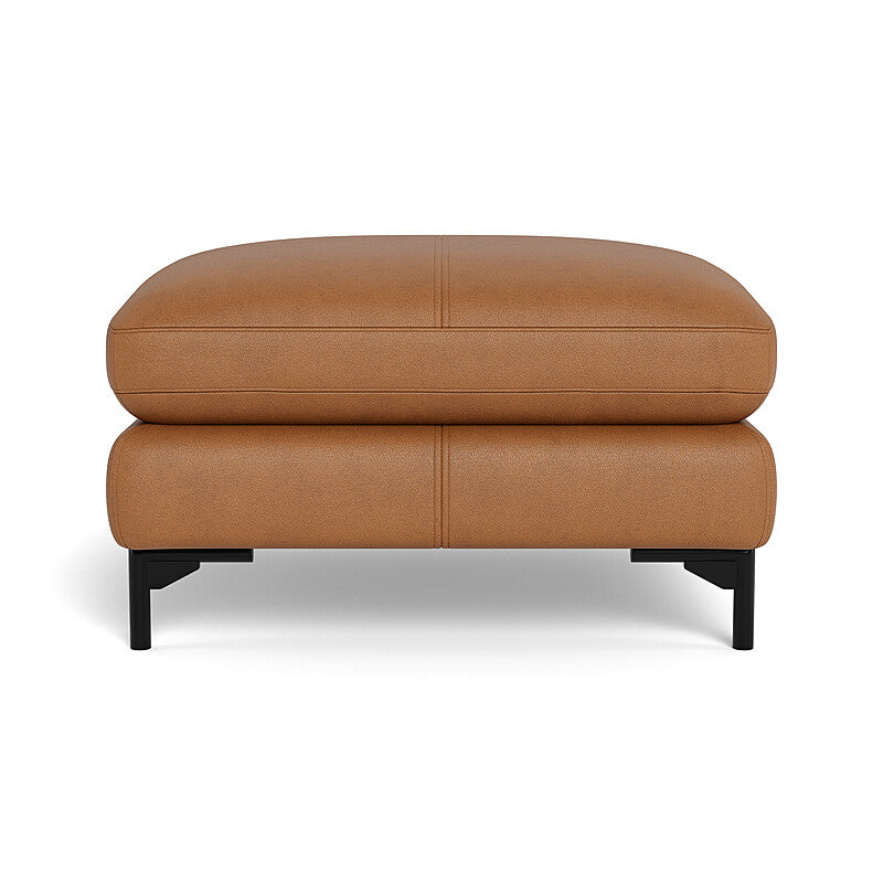 HENDRICKS Leather Ottoman