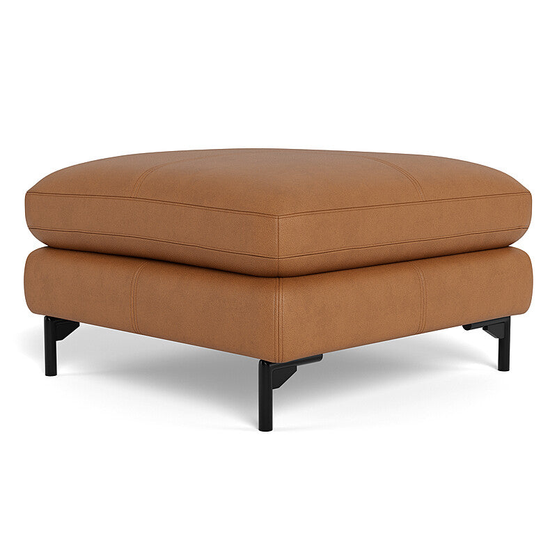 HENDRICKS Leather Ottoman