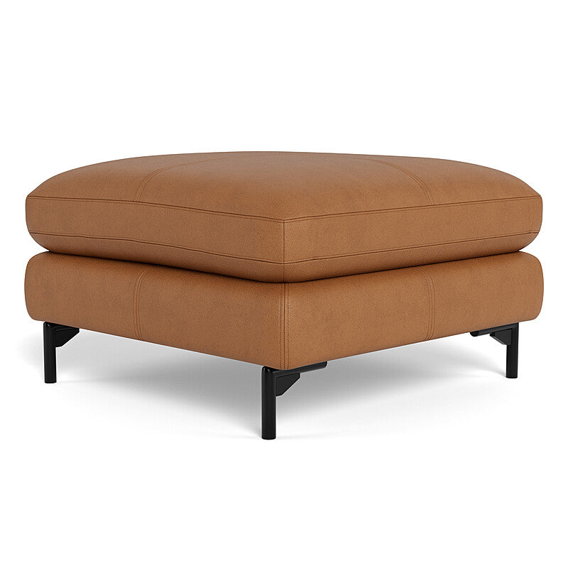 HENDRICKS Leather Ottoman