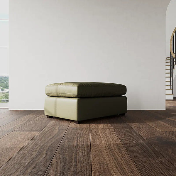 MOMBA Leather Ottoman