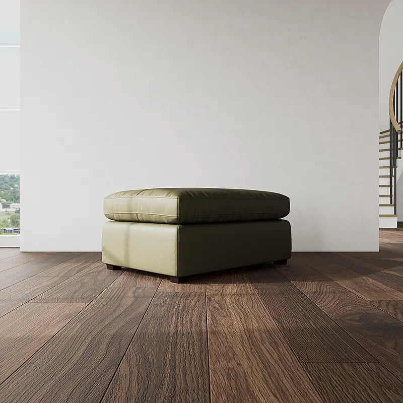 MOMBA Leather Ottoman