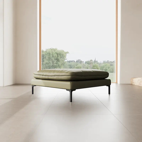 PANAMA Leather Ottoman