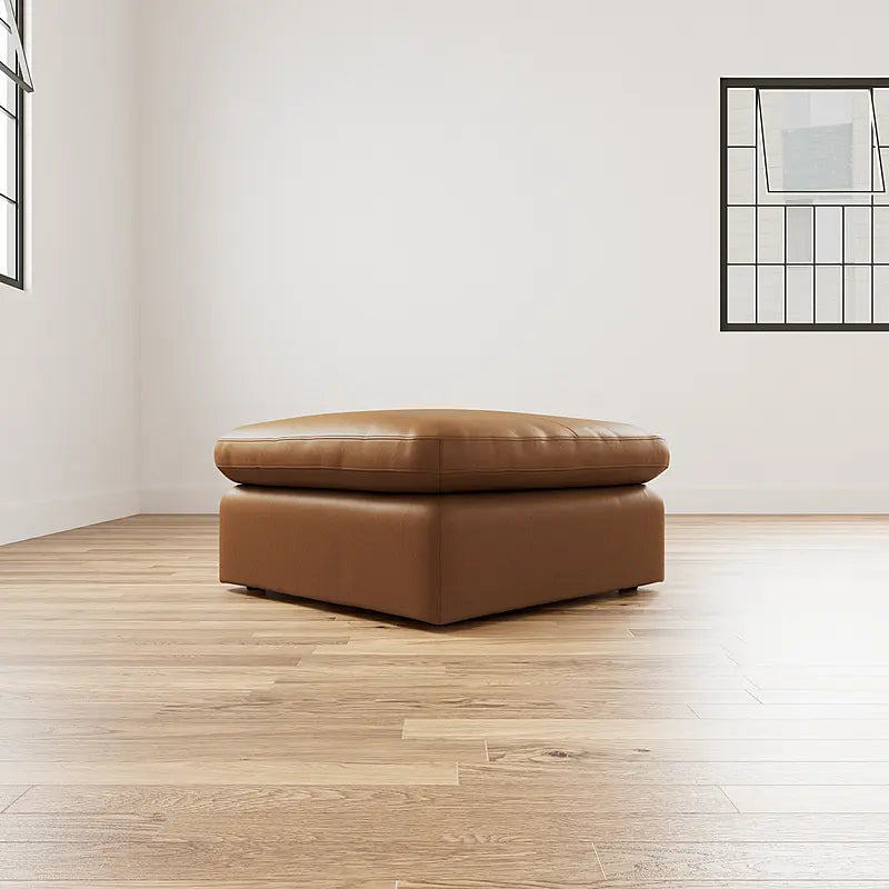 LOFT Leather Ottoman