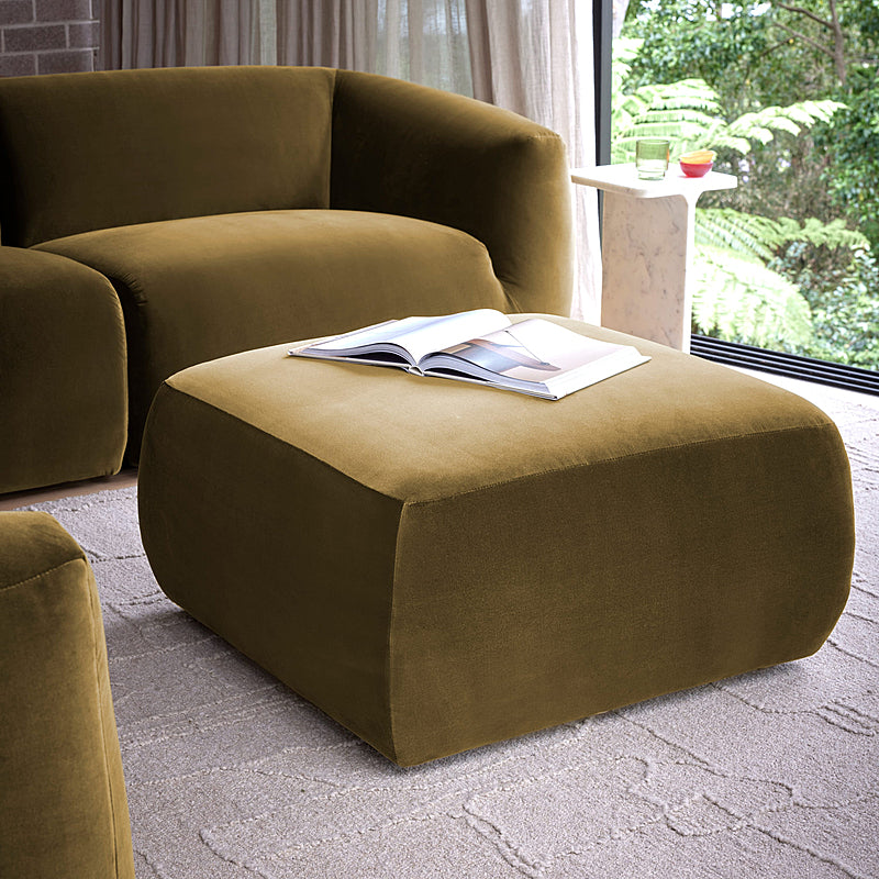 ZEPPLYN Fabric Ottoman