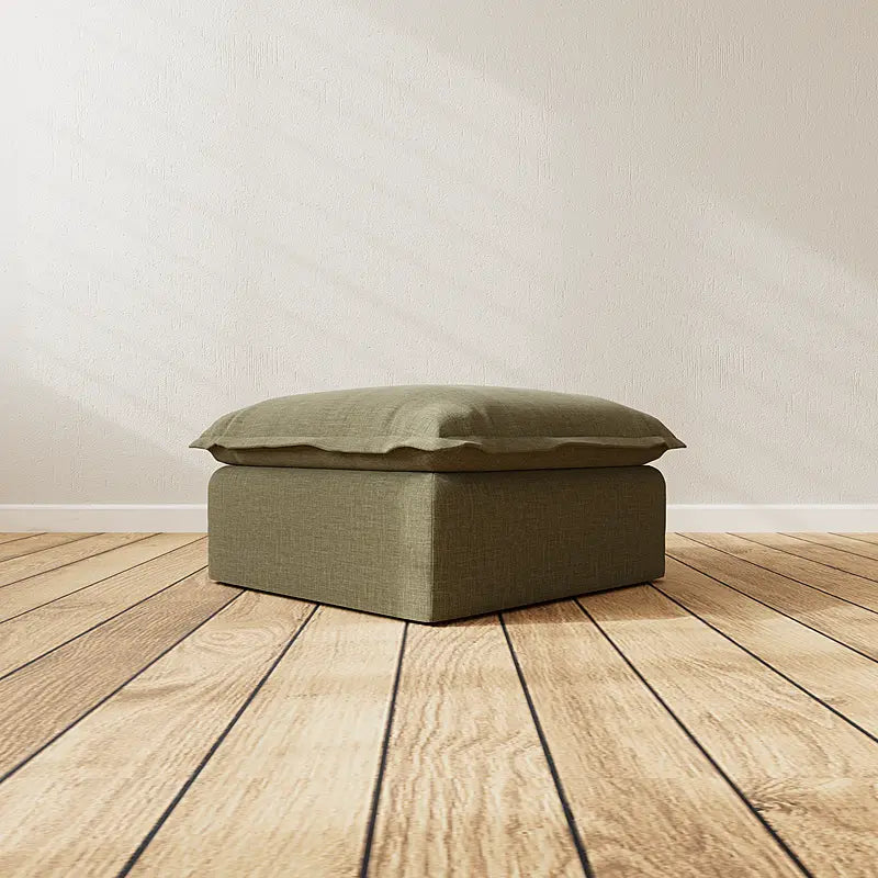 RIVERTON Fabric Ottoman