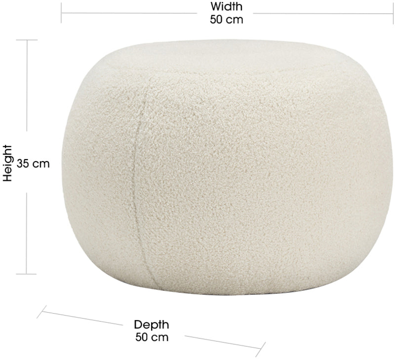 VILLUM Fabric Ottoman