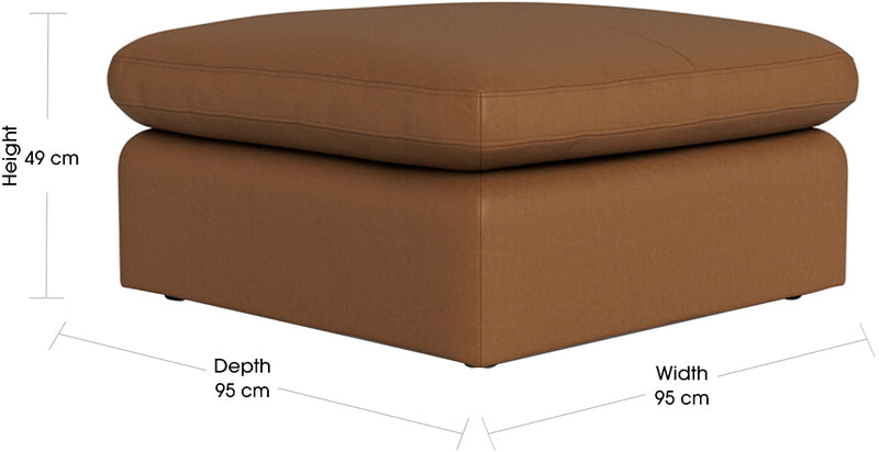 LOFT Leather Ottoman