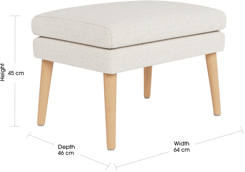 EVIE Fabric Ottoman