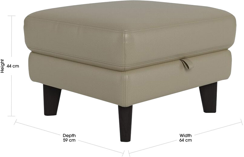 LUKA Leather Ottoman