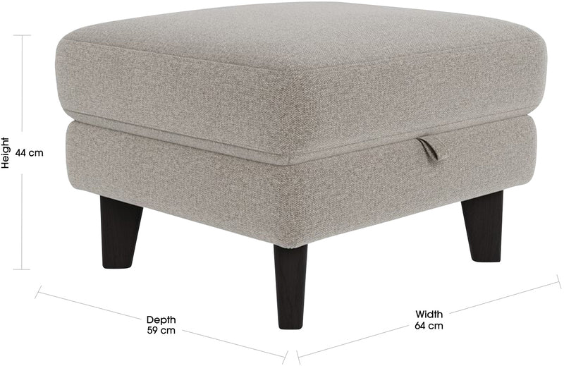 LUKA Fabric Ottoman