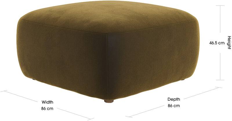 ZEPPLYN Fabric Ottoman