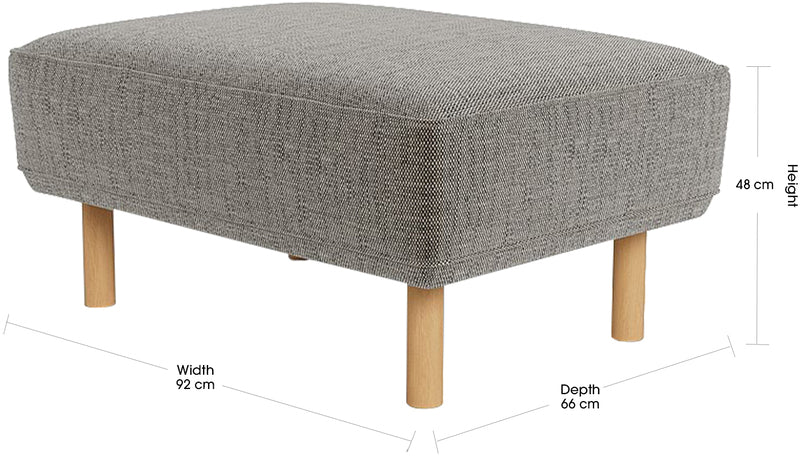 TOMI Fabric Ottoman
