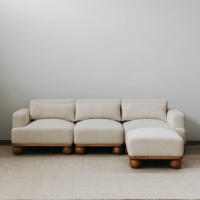 SOLENE I Fabric Ottoman