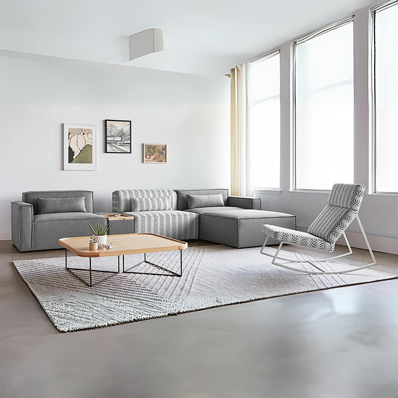 GUS MIX Fabric Ottoman