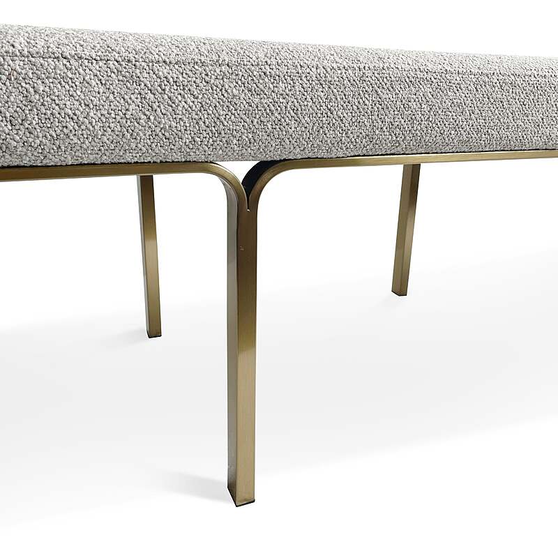 BRITTAN Fabric Ottoman