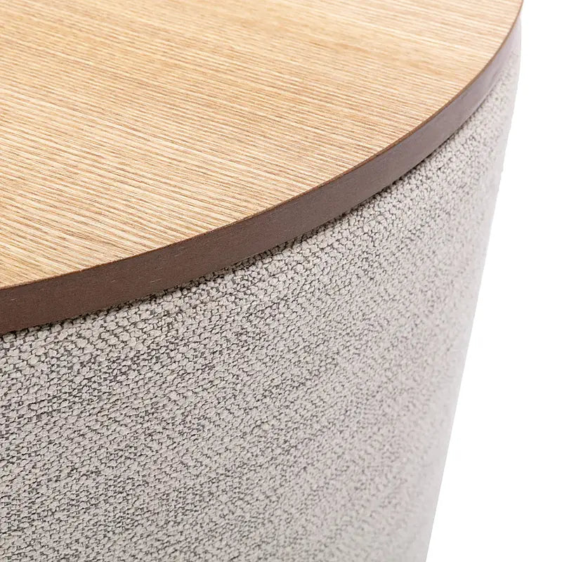 RAMARA Fabric Ottoman