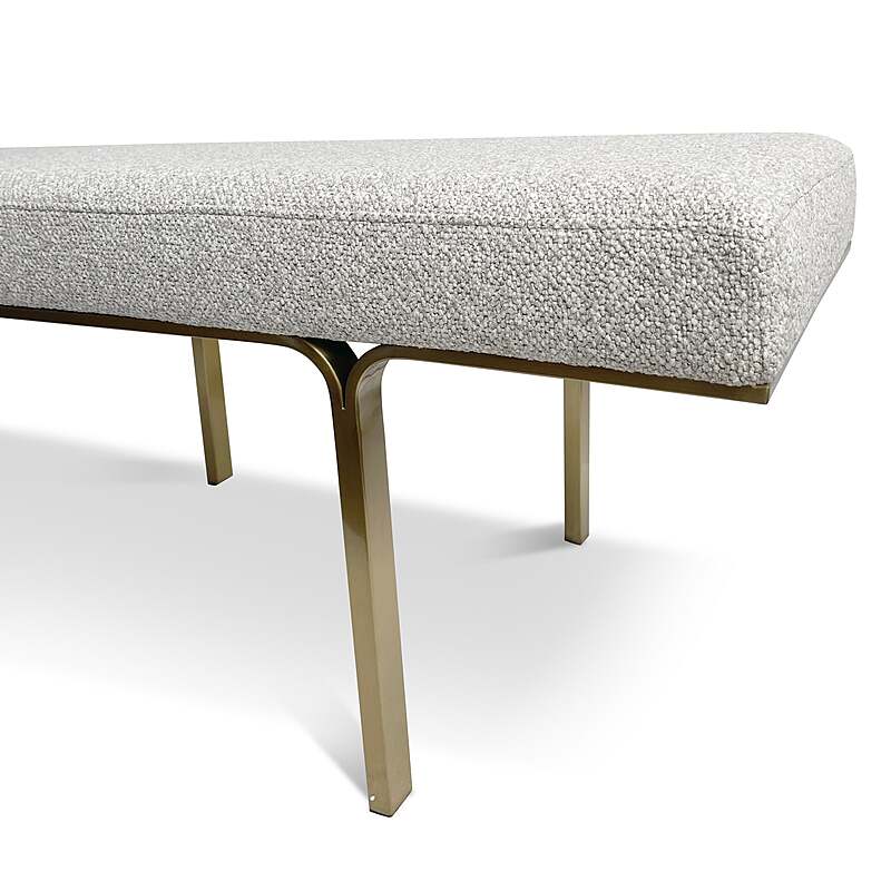 BRITTAN Fabric Ottoman