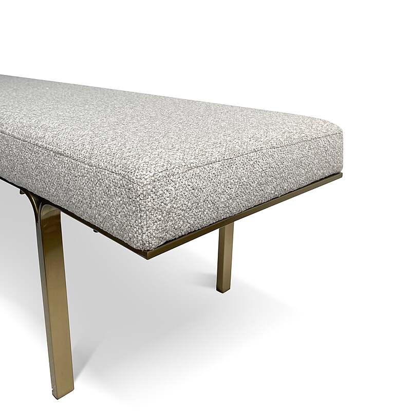 BRITTAN Fabric Ottoman