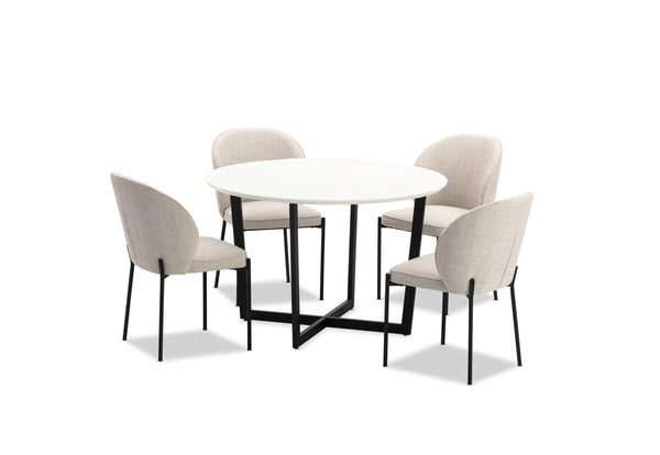 PREEDA 5 Piece Suite with Fidel Dining Chairs.