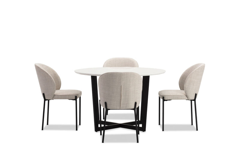 PREEDA 5 Piece Suite with Fidel Dining Chairs.