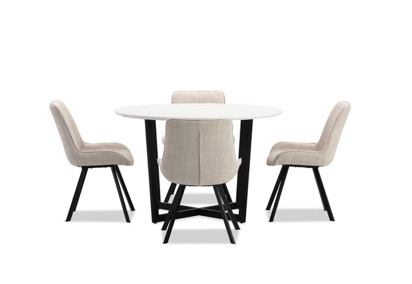 PREEDA 5 Piece Suite with Vesta Dining Chairs.