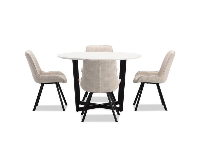 PREEDA 5 Piece Suite with Vesta Dining Chairs.