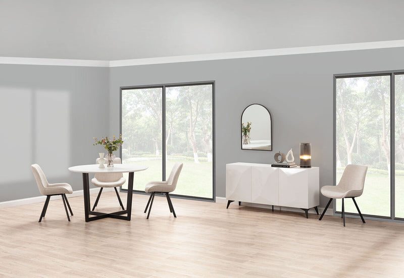 PREEDA 5 Piece Suite with Vesta Dining Chairs.