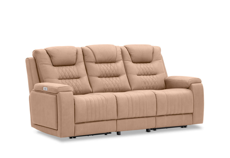 AGASSI FABRIC 3 Seater with Dual Motor Recliner