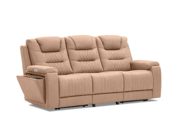 AGASSI FABRIC 3 Seater with Dual Motor Recliner