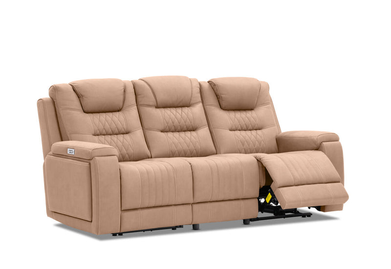 AGASSI FABRIC 3 Seater with Dual Motor Recliner