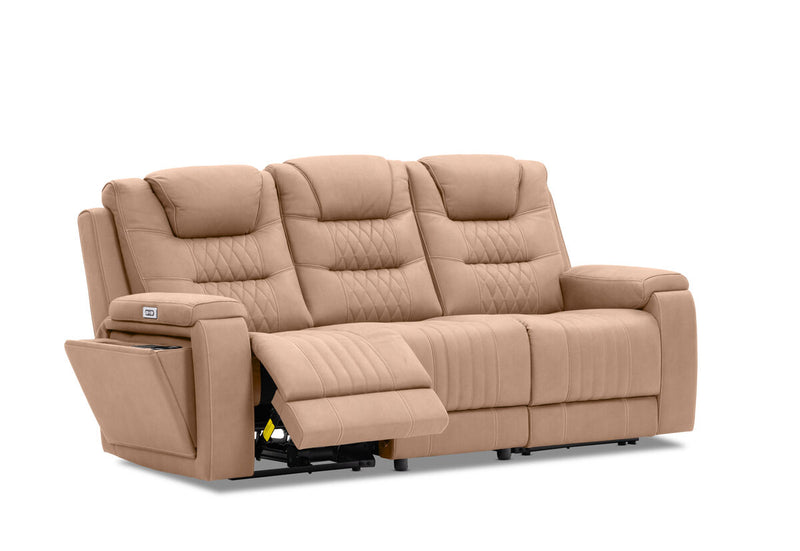 AGASSI FABRIC 3 Seater with Dual Motor Recliner