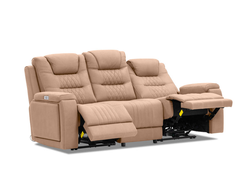 AGASSI FABRIC 3 Seater with Dual Motor Recliner