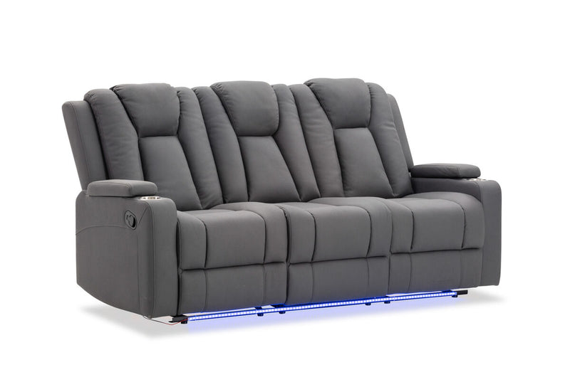 TRAVIS FABRIC 3 Seater with Recliners