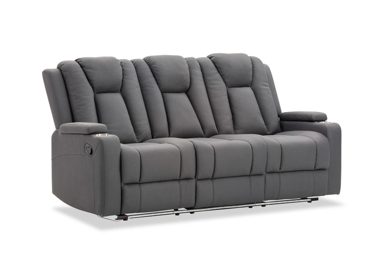 TRAVIS FABRIC 3 Seater with Recliners