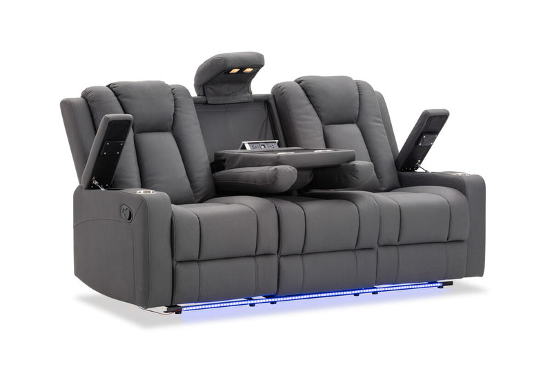 TRAVIS FABRIC 3 Seater with Recliners