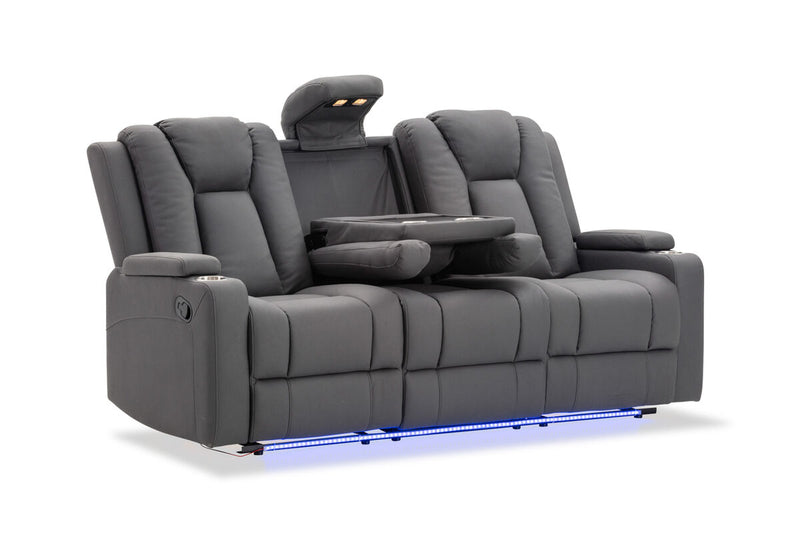 TRAVIS FABRIC 3 Seater with Recliners