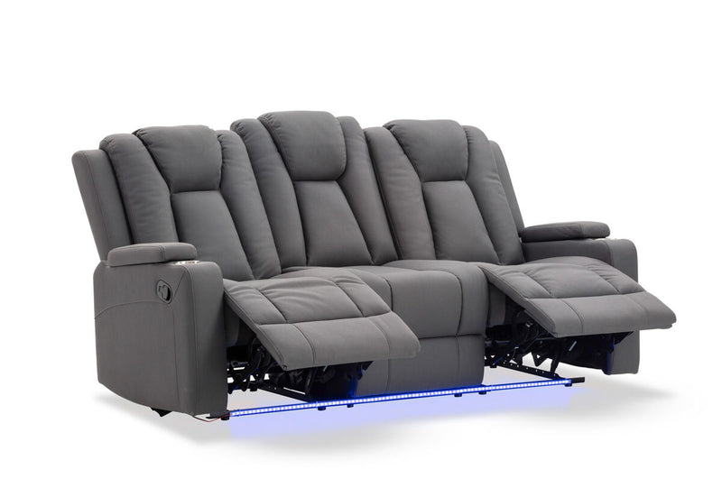 TRAVIS FABRIC 3 Seater with Recliners