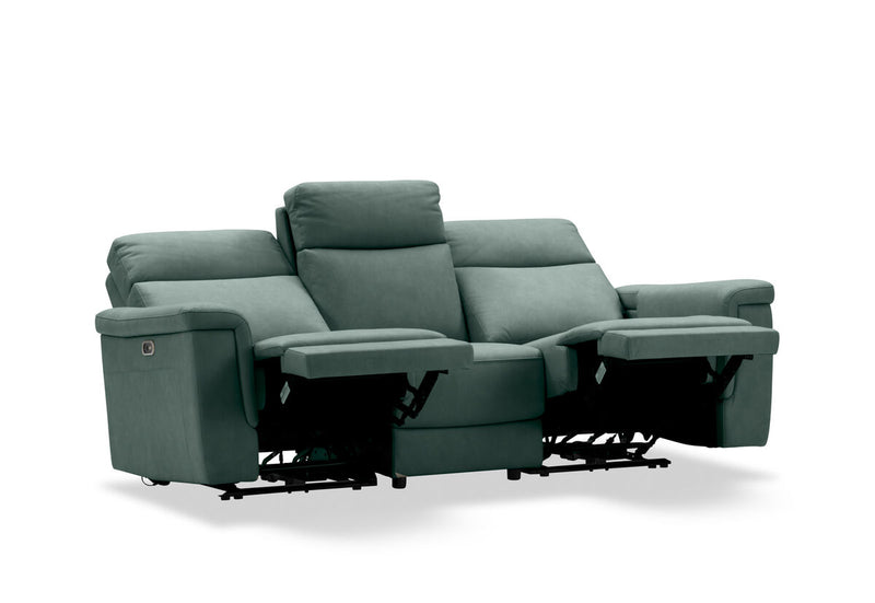 SERGIO FABRIC 3 Seater with 2 inbuilt Electric Recliners