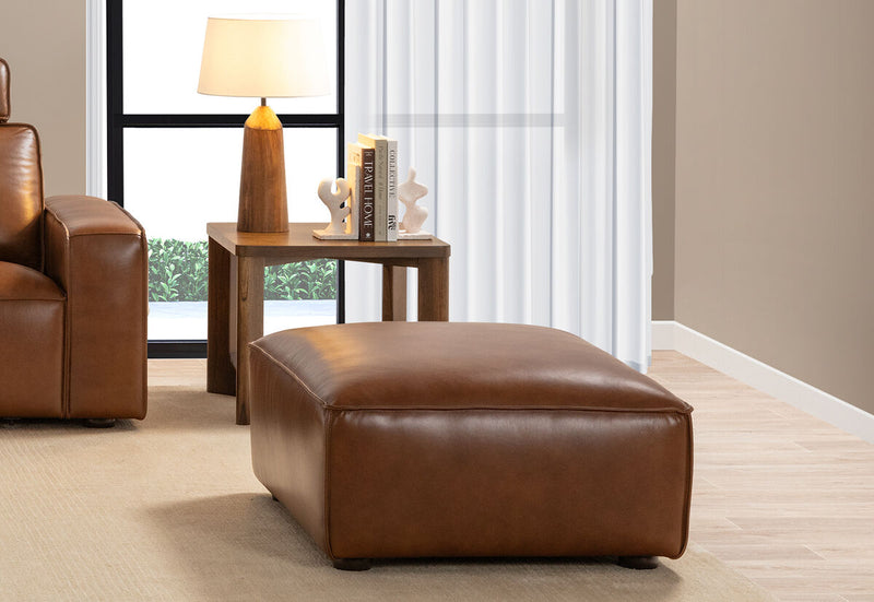 BARTELLE LEATHER Ottoman