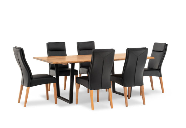 AMMAN 7 Piece Suite with Asheville Dining Chairs