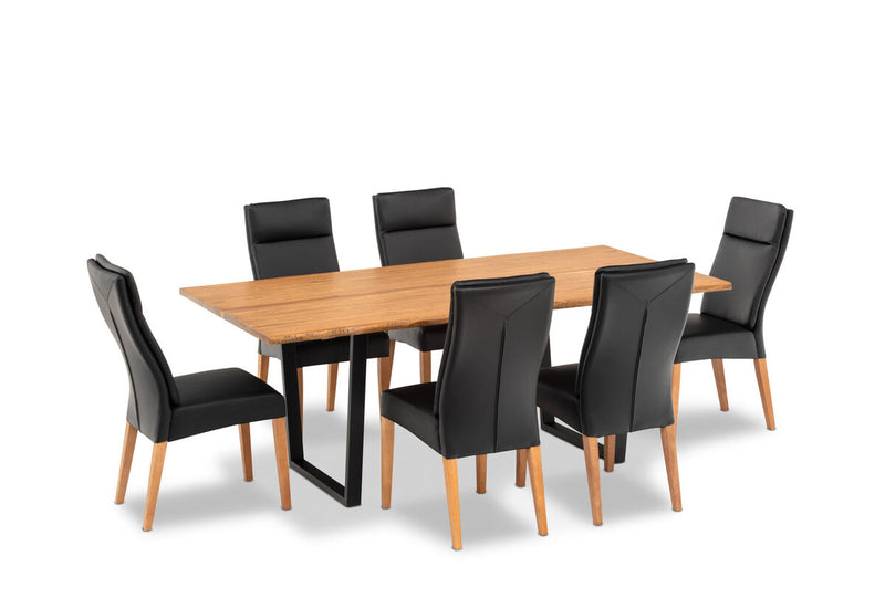 AMMAN 7 Piece Suite with Asheville Dining Chairs