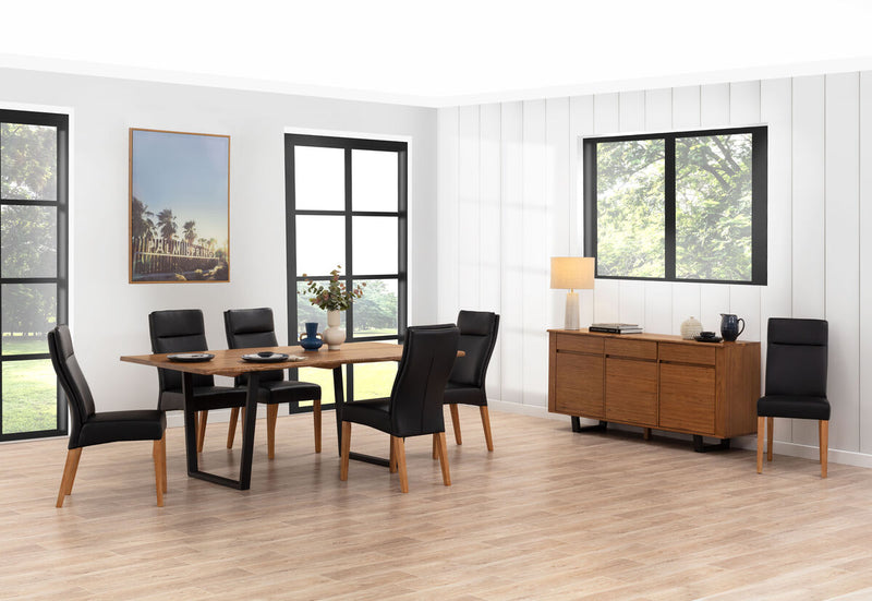 AMMAN 7 Piece Suite with Asheville Dining Chairs