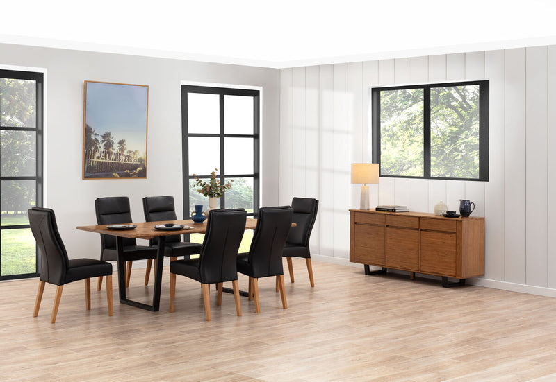 AMMAN 7 Piece Suite with Asheville Dining Chairs