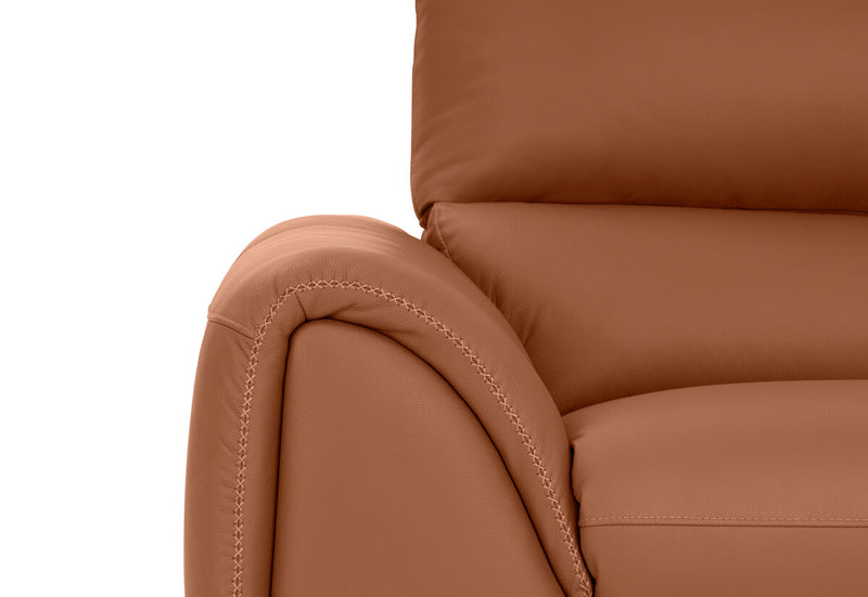 DOMINICO LEATHER 3 Seater with 2 inbuilt Electric Recliners