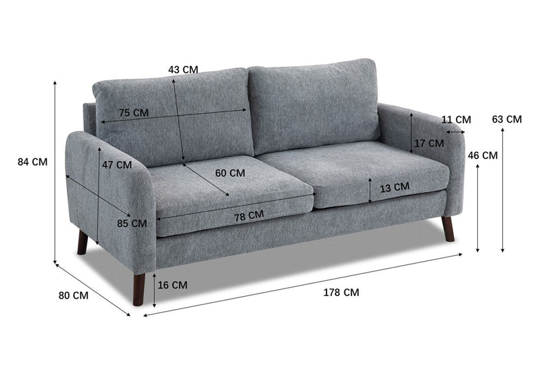 HUBERT 2 Seat Sofa